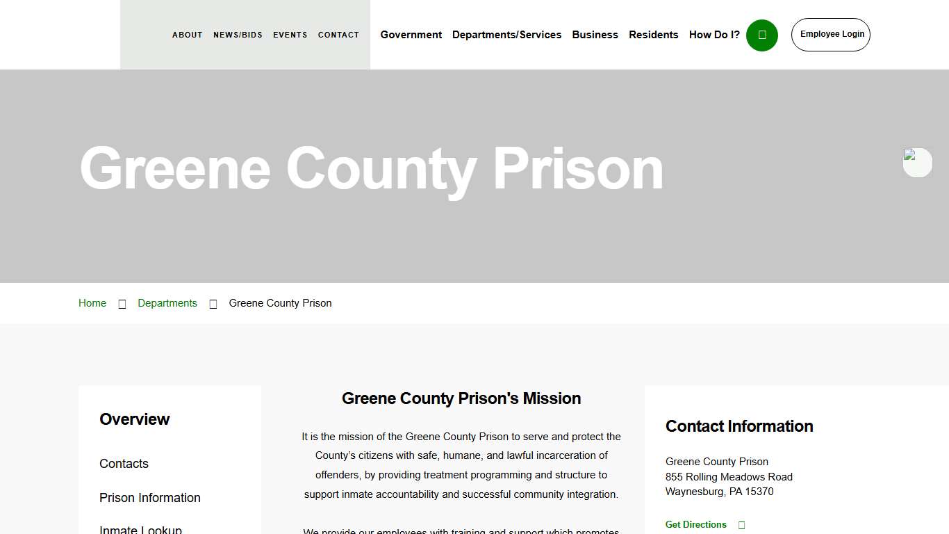 Prison | Greene County